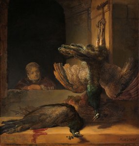 Stilleben med påfugler, ca. 1639