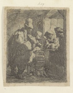 Straatmuzikanten Samling av åttifem originaltrykk (serietittel) av Rembrandt van Rijn