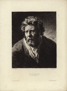 Tete de Viellard av Rembrandt Harmenszoon van Rijn. Gravert av Jules Jacquemart, 1877 av Rembrandt van Rijn