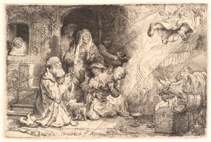 Engelen på vei fra Tobits familie av Rembrandt van Rijn
