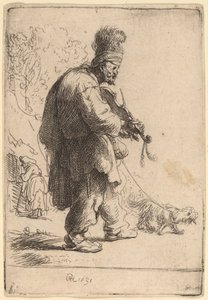 Den blinde spelemannen av Rembrandt van Rijn