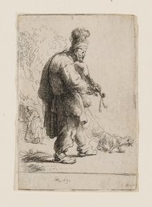 Den blinde fiolinisten av Rembrandt van Rijn