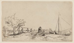 Broen ved Klein Kostverloren på Amstel av Rembrandt van Rijn