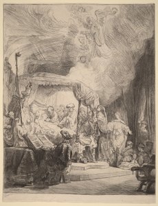 Jomfru Marias død av Rembrandt van Rijn