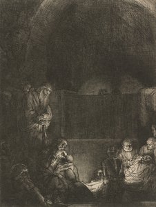 Gravleggingen, ca. 1654. av Rembrandt van Rijn