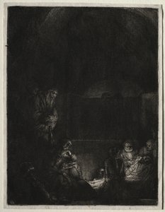 Gravleggingen, ca. 1654. av Rembrandt van Rijn