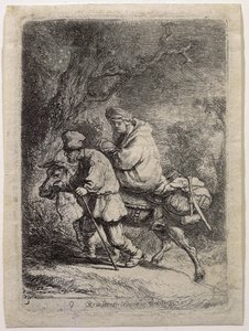 Flykten til Egypt av Rembrandt van Rijn