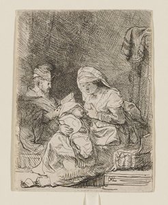 Den hellige familie av Rembrandt van Rijn