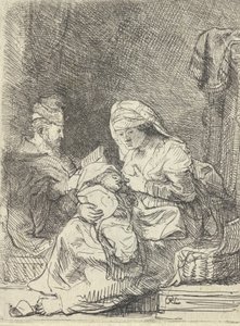 Den hellige familie, ca. 1632. av Rembrandt van Rijn