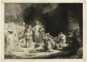 The Hundred Guilder Print av Rembrandt van Rijn