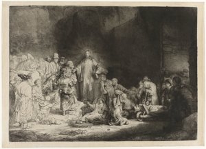 The Hundred Guilder Print av Rembrandt van Rijn