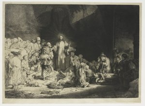 The Hundred Guilder Print av Rembrandt van Rijn
