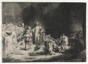 The Hundred Guilder Print, ca. 1649. av Rembrandt van Rijn