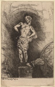 Bildet sett av Nebukadnesar av Rembrandt van Rijn