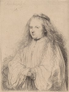 Den lille jødiske bruden (Saskia som Saint Catherine), 1638 av Rembrandt van Rijn