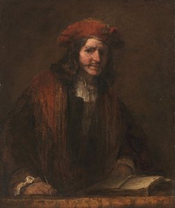 Mannen med den røde hetten, ca. 1660 av Rembrandt van Rijn