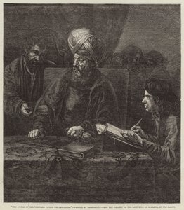 Eieren av vingården betaler sine arbeidere av Rembrandt van Rijn