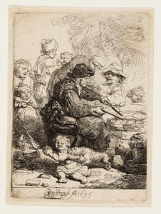 Pannekakekvinnen av Rembrandt van Rijn