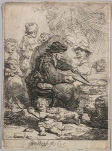 Pannekakekvinnen, 1635. av Rembrandt van Rijn
