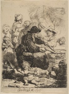 Pannekakekvinnen, 1635. av Rembrandt van Rijn