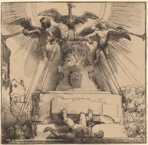 Føniks eller statuen styrtet av Rembrandt van Rijn