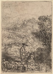 Hyrden og hans familie av Rembrandt van Rijn