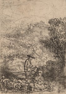 Hyrden og hans familie, 1644. av Rembrandt van Rijn