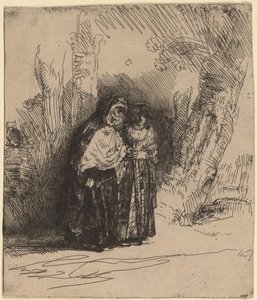 Den spanske sigøyneren "Preciosa" av Rembrandt van Rijn