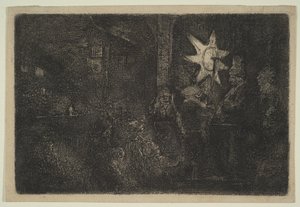 The Star of Kings: A Night Piece, ca. 1651. av Rembrandt van Rijn