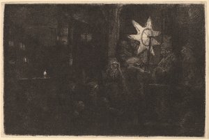 The Star of the Kings: a Night Piece av Rembrandt van Rijn