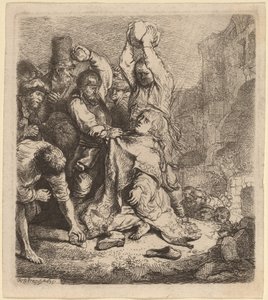 Steiningen av den hellige Stefanus av Rembrandt van Rijn