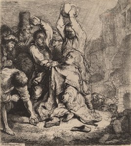 Steiningen av Saint Stephen, 1635. av Rembrandt van Rijn