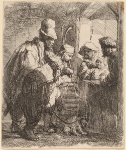 De ruslende musikerne av Rembrandt van Rijn