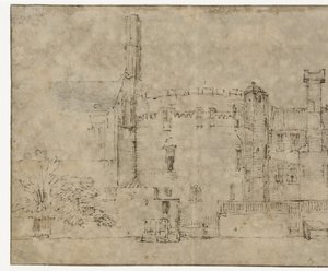 Swijgh Utrecht-tårnet i Amsterdam av Rembrandt van Rijn