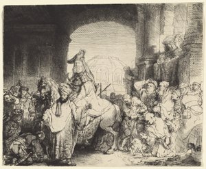 Mordekais triumf av Rembrandt van Rijn
