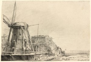 Vindmøllen av Rembrandt van Rijn