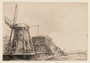 Vindmøllen av Rembrandt van Rijn