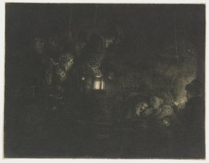 Hyrdenes tilbedelse: et nattstykke av Rembrandt van Rijn