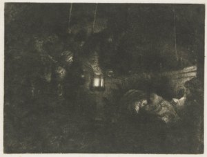 Hyrdenes tilbedelse: et nattstykke av Rembrandt van Rijn