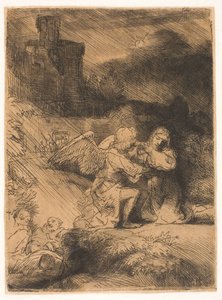 Kvalen i hagen av Rembrandt van Rijn