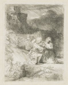 Kvalen i hagen av Rembrandt van Rijn