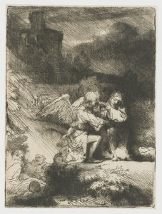 Kvalen i hagen av Rembrandt van Rijn