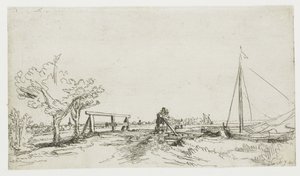 Broen ved Klein Kostverloren på Amstel av Rembrandt van Rijn