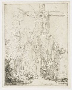 Nedstigningen fra korset: en skisse av Rembrandt van Rijn