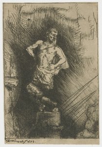 Bildet sett av Nebukadnesar av Rembrandt van Rijn