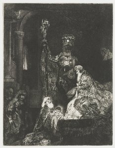 Presentasjonen i templet på den mørke måten av Rembrandt van Rijn