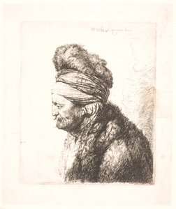 Det andre orientalske hodet (Rembrandts far?) av Rembrandt van Rijn