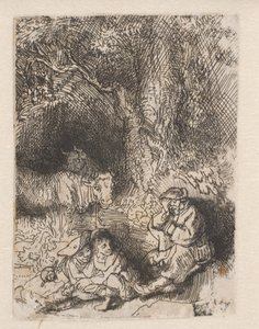 Den sovende gjeteren av Rembrandt van Rijn