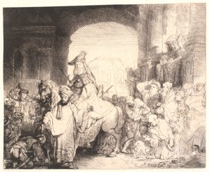Mordekais triumf av Rembrandt van Rijn