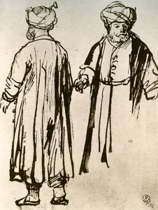 To tyrkere som går, 1913. av Rembrandt van Rijn